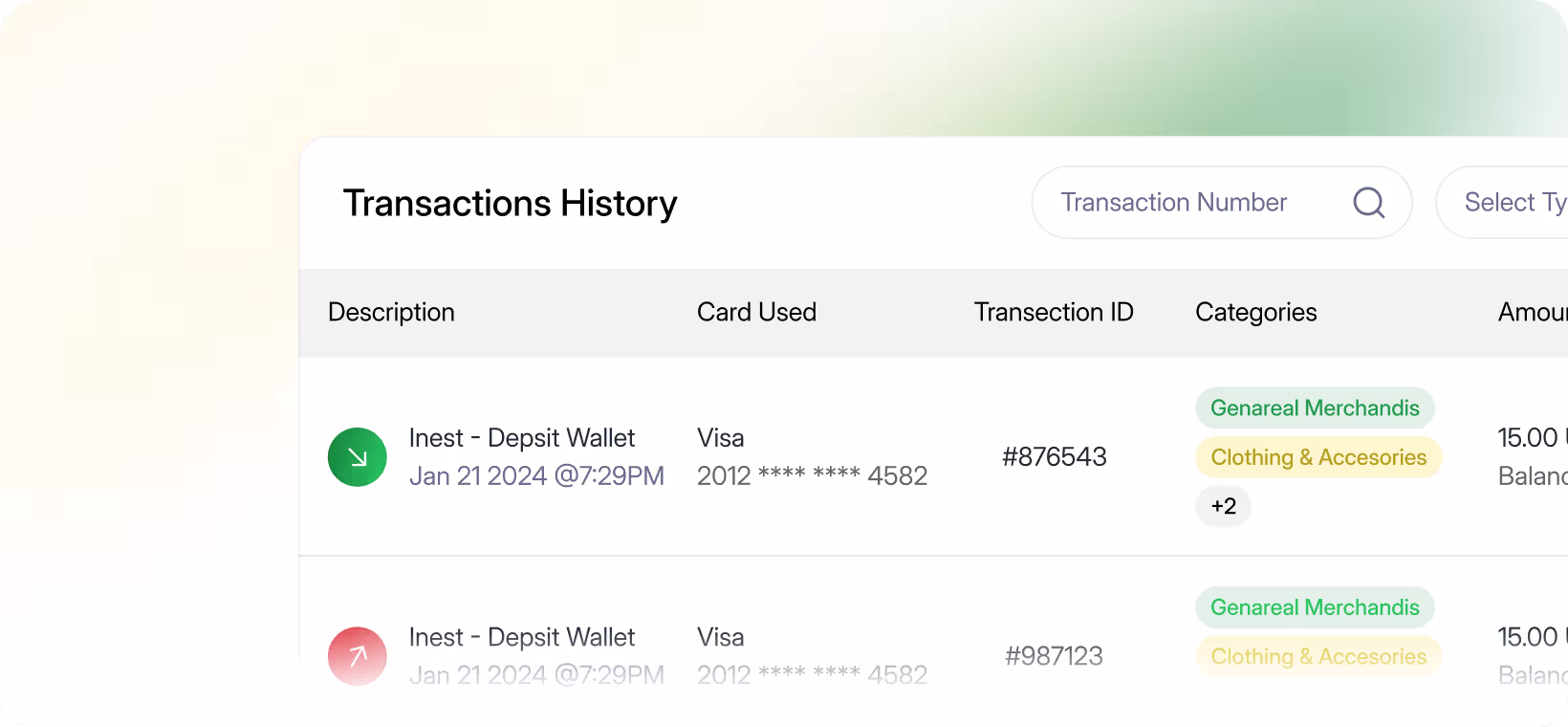Transaction Dashboard
